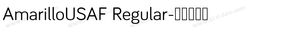 AmarilloUSAF Regular字体转换